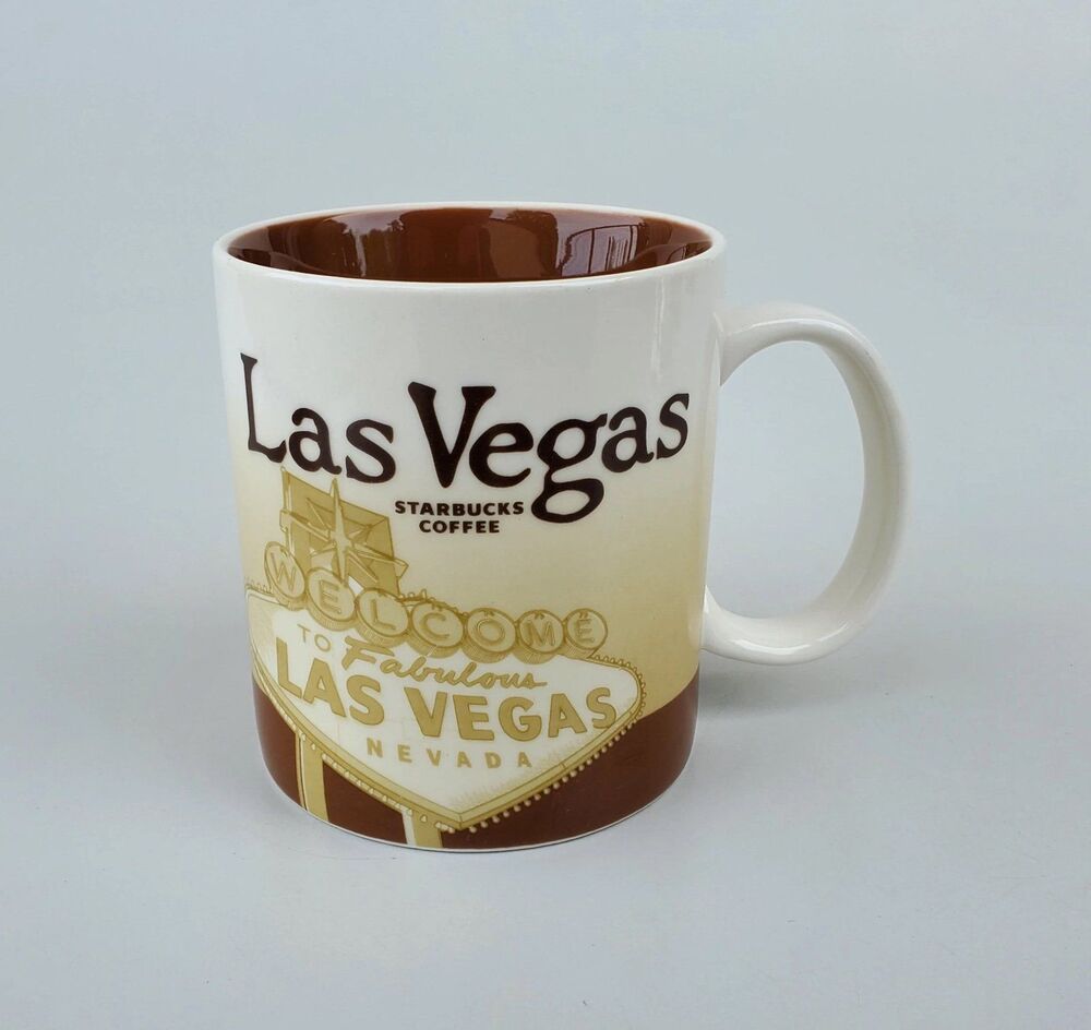 NWOT Starbucks 2012 Collector's Series Global Icon Las Vegas Ceramic Mug 16oz